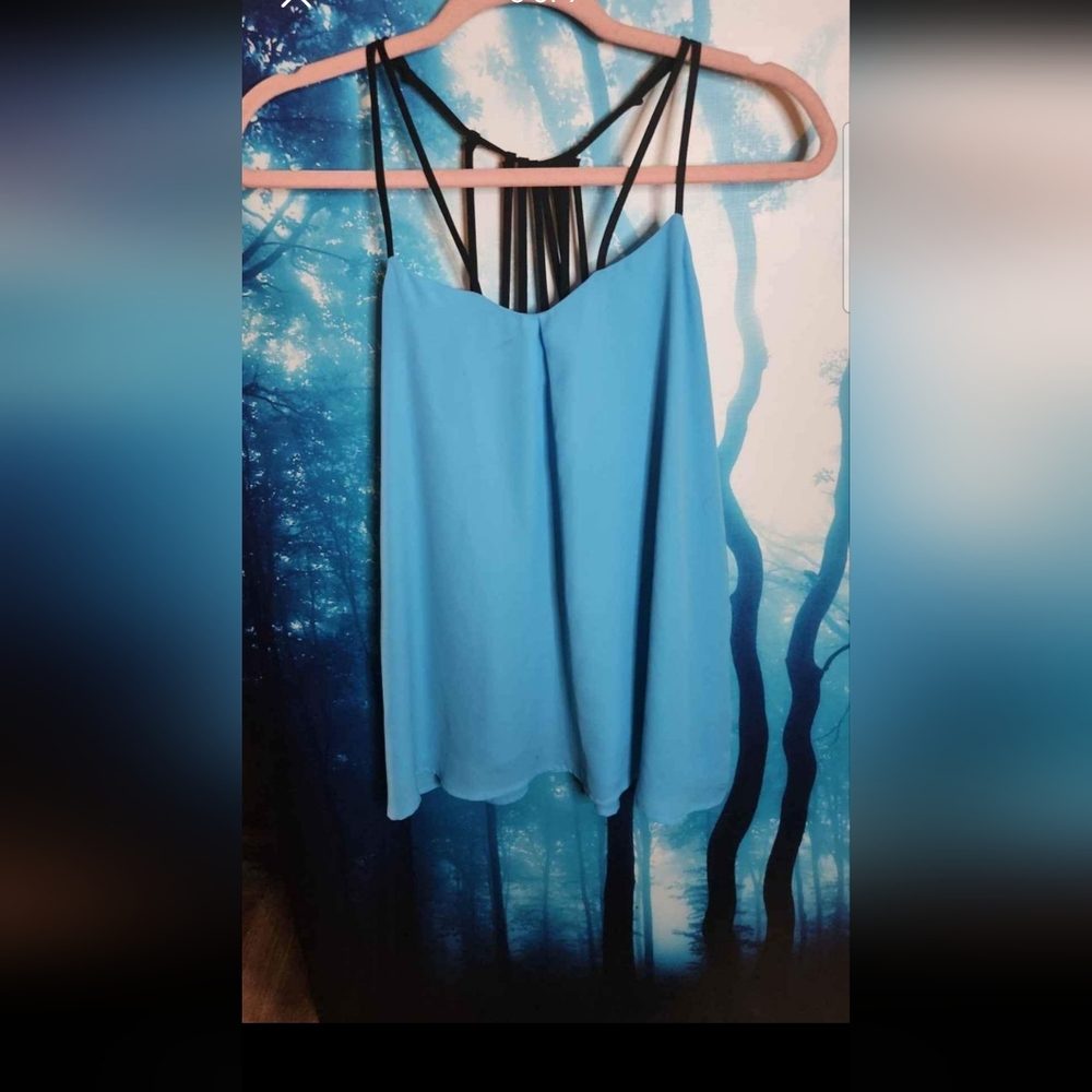 Flowy multiple straps 60s style top